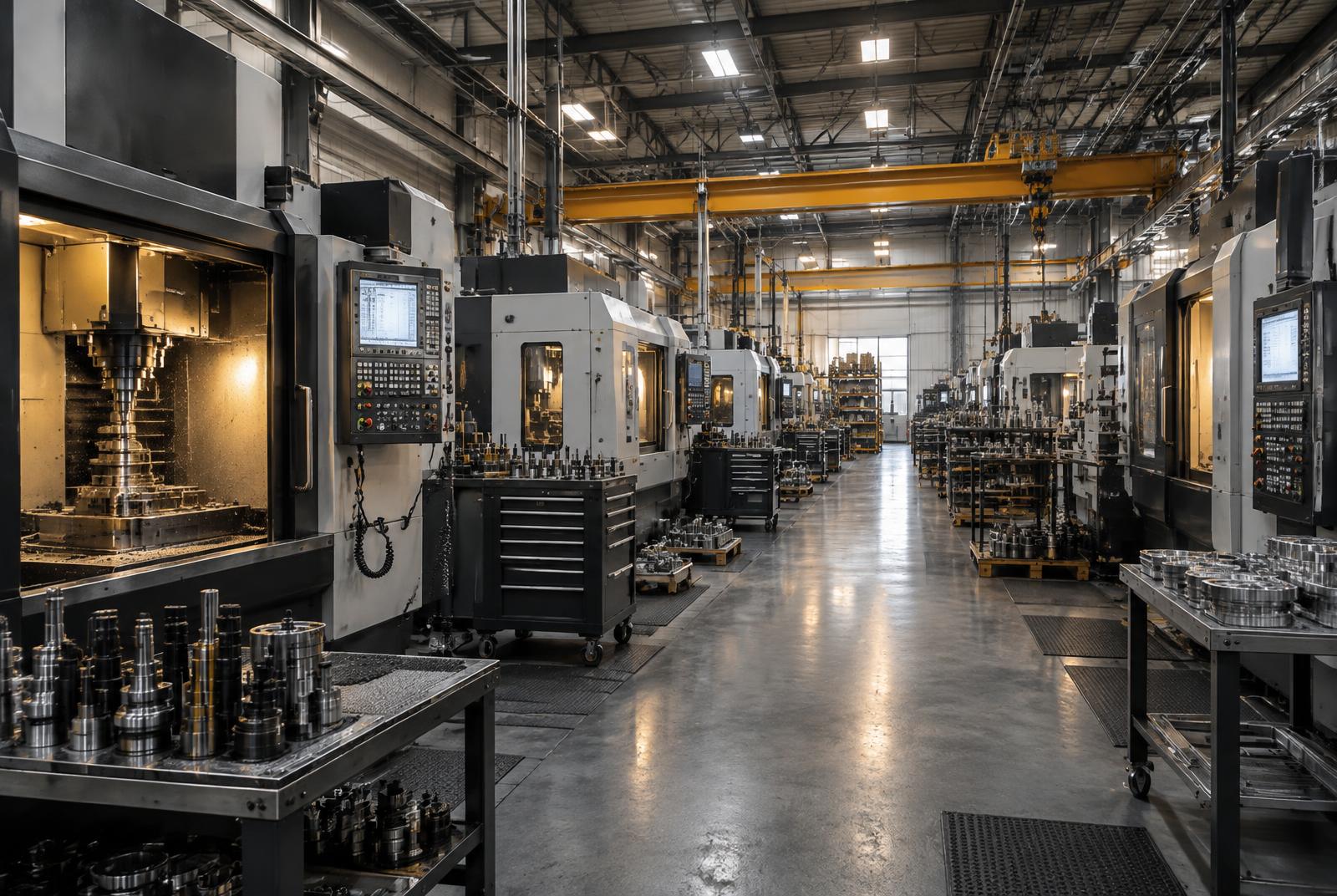 Modern American precision manufacturing floor